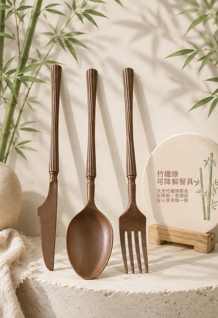 竹纖維降解餐具